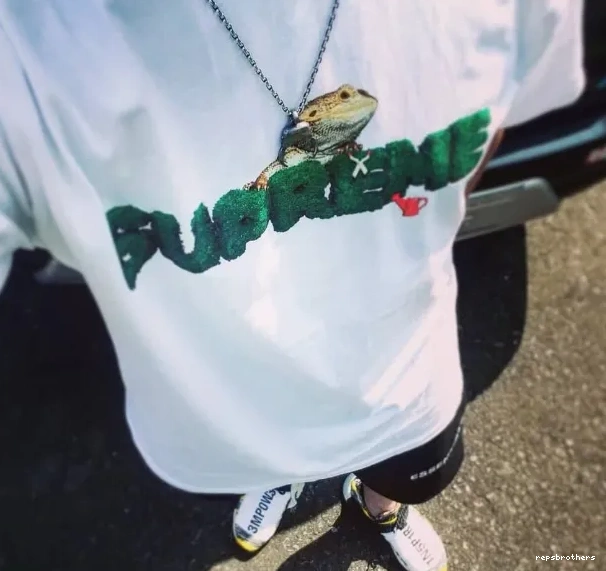 Environmental Logo T-shirt S L White Plant Lizard XL 20SS Short Black M sleeved Tee Green 0903